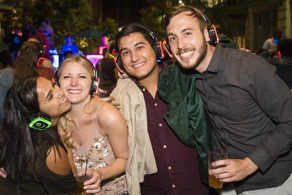 Outdoor Silent Disco Dance Party At Industry City