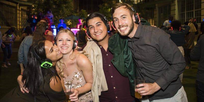 Outdoor Silent Disco Dance Party At Industry City